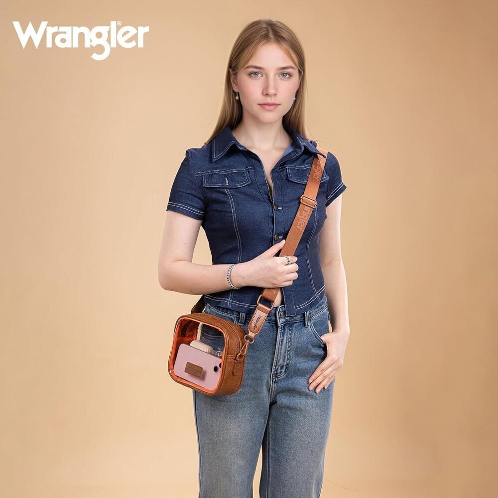 Clear Stadium Bag Crossbody Purse Waterproof PVC Adjustable Strap for Events - Picture 2 of 8
